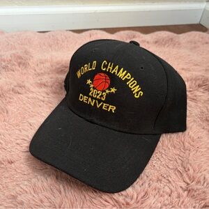 Black Denver Nuggets World Basketball Champions 2023 Cap